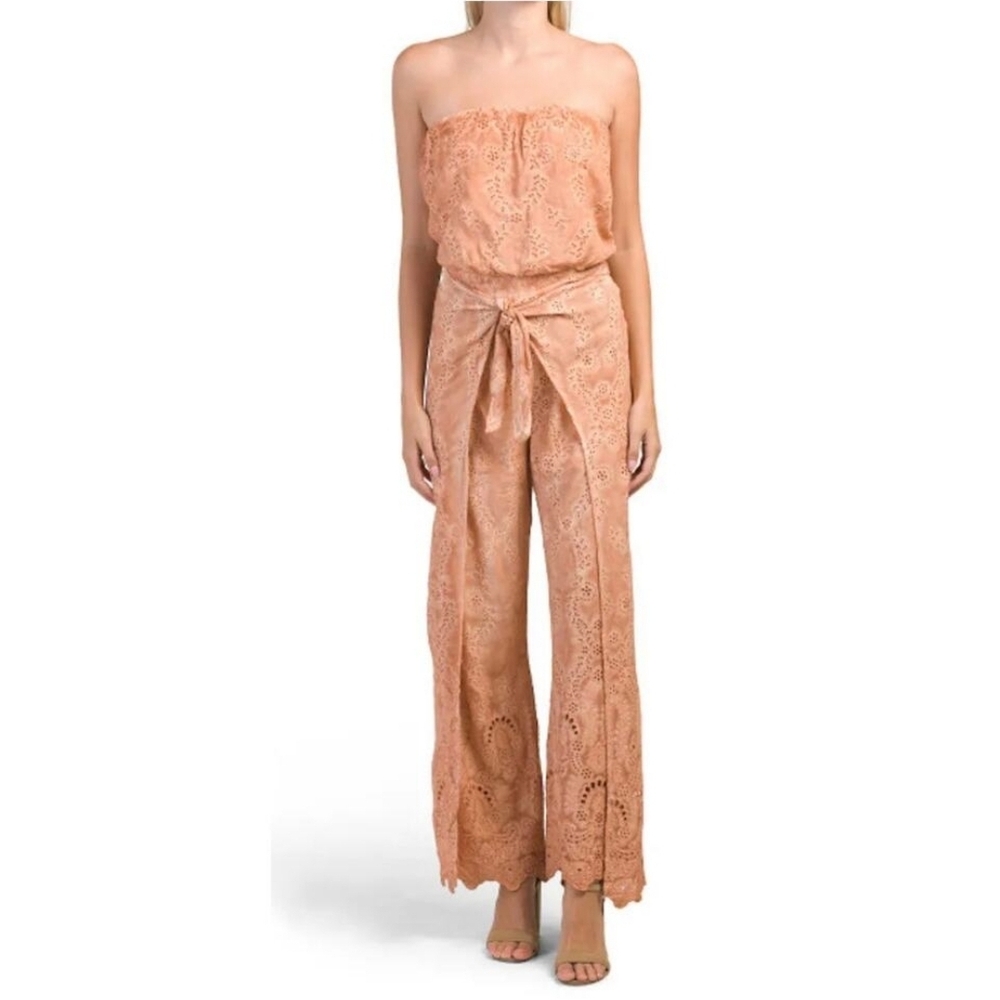 Young, Fabulous & Broke Strapless Lace Ellis Jumpsuit